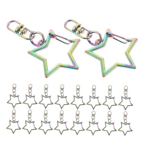 HAPINARY 20 Stück Teiliges Sternförmige Schlüsselanhänger mit Drehkarabiner Schlüsselhaken für DIY Schmuck Tragbare Taschenanhänger Robuste Metallclips für Bastelprojekte und Geschenke HAPINARY 20 Stück Teiliges Sternförmige Schlüsselanhänger mit Drehkarabiner Schlüsselhaken für DIY Schmuck Tragbare Taschenanhänger Robuste Metallclips für Bastelprojekte und Geschenke von HAPINARY