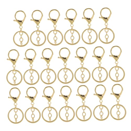 HAPINARY 20 Stück Teiliges von Kleinen Metall Lobster Clips mit Kette für Schlüsselanhänger für Diy Schmuckherstellung und Projekte Sicheres Verschluss System für Designs HAPINARY 20 Stück Teiliges von Kleinen Metall Lobster Clips mit Kette für Schlüsselanhänger für Diy Schmuckherstellung und Projekte Sicheres Verschluss System für Designs von HAPINARY