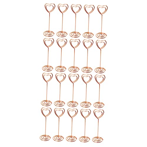HAPINARY 20 Stück Tischkartenhalter, Kartenhalter Clips, Bild Memo, Zarte Kartenclips, Tischkartenhalter, Dekorativer Bilderhalter, Wiederverwendbarer Memohalter, Haushaltskartenclip, von HAPINARY