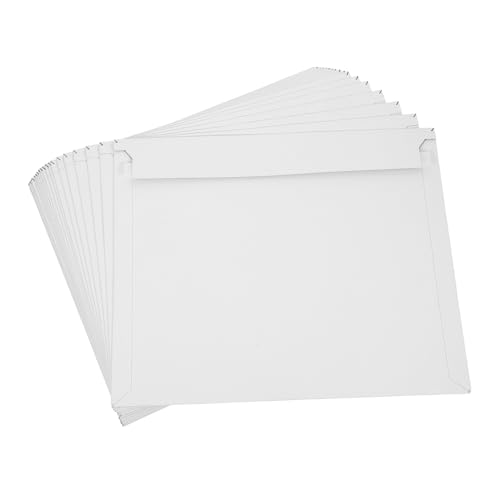 HAPINARY 20 Stück Weiße Versandumschläge aus Stabilem Karton Selbstklebend Din Briefumschläge für Dokumente Fotos Magazine Art Prints Vielseitige Robuste Versandtaschen für Büro und von HAPINARY