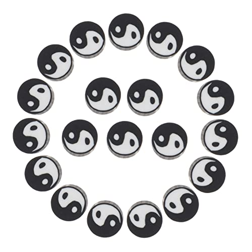 HAPINARY 200stücke Kreative Yin Yang Spacer Perlen Schmuck Bastelset Für Armbänder Und Halsketten Für Festivaldekoration Und Persönliche von HAPINARY