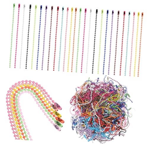 HAPINARY 200 Stk. Teiliges Buntes Kugelketten aus Metall Farben Robuste Beaded Chains für Schmuckherstellung Schlüsselanhänger und Diy Bastelprojekte HAPINARY 200 Stk. Teiliges Buntes Kugelketten aus Metall Farben Robuste Beaded Chains für Schmuckherstellung Schlüsselanhänger und Diy Bastelprojekte von HAPINARY
