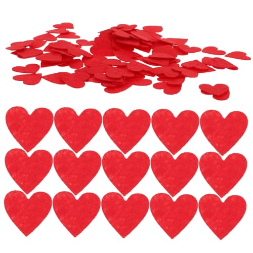 HAPINARY 200 Stück Filzherz Patches Rote DIY Herzförmige Stoffapplikationen für Haarclips und Bastelbedarf Bestickte Herzform Aufnäher zum Nähen und Dekorieren HAPINARY 200 Stück Filzherz Patches Rote DIY Herzförmige Stoffapplikationen für Haarclips und Bastelbedarf Bestickte Herzform Aufnäher zum Nähen und Dekorieren von HAPINARY