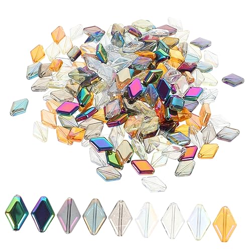 HAPINARY 200 Stück Glasperlen Zubehör, Glasperlen Zum Basteln, Abstandsperlen, Schmuckherstellung, Perlen Zum Selbermachen Von Schmuck, Lose Perlen, Armbänder, Perlen Zum Selbermachen, von HAPINARY