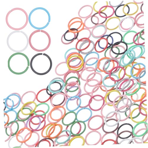 HAPINARY 200 Stück Multipurpose Sprung Ringe für Schmuckherstellung für Armbänder und Schlüsselanhänger Robuste Verbindungselemente für DIY Projekte Zubehör für Bastelarbeiten von HAPINARY
