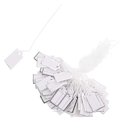 HAPINARY 200 Stück Schmuckanhänger Blankoanhänger Geschenkanhänger Schmuck Handgeschriebenes Etikett Nummer Papieretikett Kleidungsanhänger Schmuckanhänger Anhänger Für Schmuckanhänger von HAPINARY