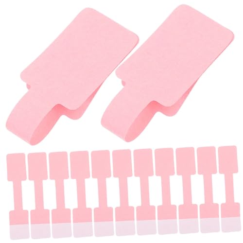 HAPINARY 200 Stück Schmuckpreisetiketten aus Kraftpapier mit Starkem Kleber Selbstklebende Preisaufkleber für Ringe und Halsketten Langlebige Robuste Schmuckanhänger zur Klaren von HAPINARY