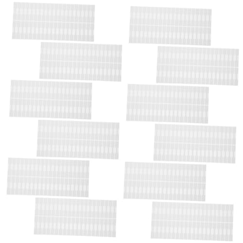 HAPINARY 2000 Stücke Selbstklebende Preisaufkleber Schmucketiketten Weiße Rechteckige Labels für Ringe Halsketten Armbänder Professionelle Rückstandsfreie Identifikation von HAPINARY