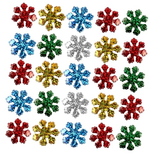 HAPINARY 200St Weihnachtsschneeflocken Weihnachtsdekoration zum Aufhängen Zierleiste Weihnachtsszene Schneeflockendekor Schneeflocken-Party-Dekor Konfetti schmücken Zubehör von HAPINARY