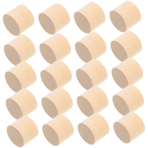 HAPINARY 20Stücke DIY Holzblöcke Birke Unvollendete Bastelblöcke für Kreative Projekte Vielseitige Holzklötze für Handwerk und Dekoration Xmm von HAPINARY