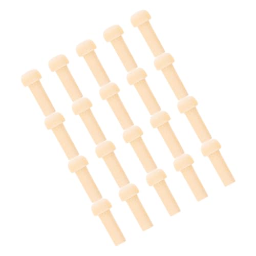 HAPINARY 20Stücke Mini Holz Achsen Heringe Unvollendete Holzstäbe für DIY Projekte Langlebige Bastelmaterialien Hochwertigem Holz für Möbel und Spielzeuge von HAPINARY