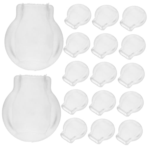 HAPINARY 20Stücke Ohrring Halterungen Silikon Transparente Ohrpolster für Hängende Schmerzlindernde Ohrstecker Verschlüsse Rutschfeste und Bequeme Ohrpads von HAPINARY
