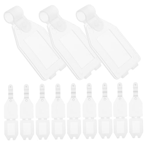 HAPINARY 20Stücke Preisschild Displayhalter Transparente Schilderständer für Supermärkte Vielseitige Preisaufsteller für Lebensmittel und Horizontal und Vertikal Einsetzbar von HAPINARY