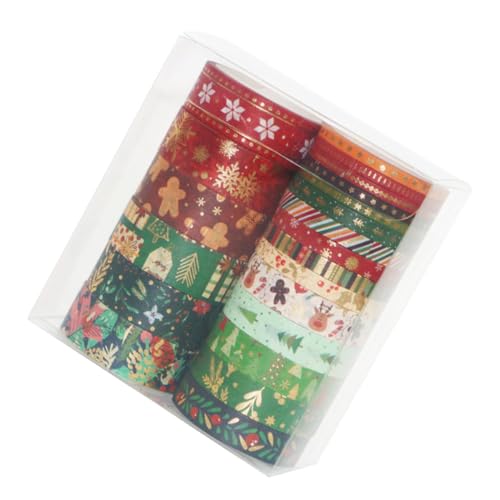 HAPINARY 21 Rollen Weihnachts Washi Tape Goldfolie Selbstklebende Dekorative Klebebänder mit Verschiedenen Xmas Mustern Vielseitig für DIY Geschenkverpackung Scrapbooking und HAPINARY 21 Rollen Weihnachts Washi Tape Goldfolie Selbstklebende Dekorative Klebebänder mit Verschiedenen Xmas Mustern Vielseitig für DIY Geschenkverpackung Scrapbooking und von HAPINARY