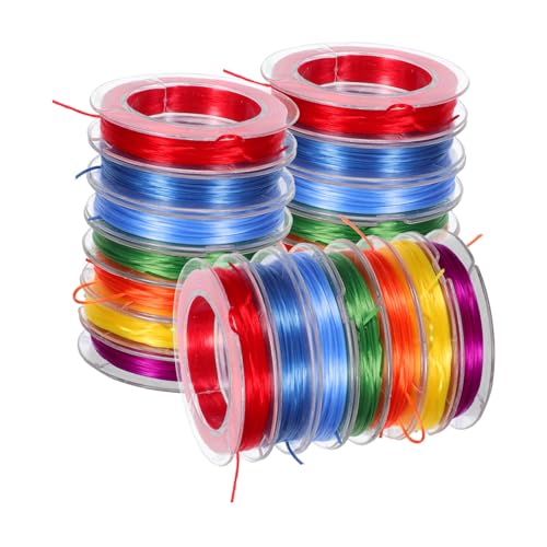 HAPINARY 21 Stück Elastische Perlenkordel Buntes Bastelmaterial für DIY Armbänder Halsketten Fußkettchen Schmuckherstellung Stabile Dehnbare Schnur HAPINARY 21 Stück Elastische Perlenkordel Buntes Bastelmaterial für DIY Armbänder Halsketten Fußkettchen Schmuckherstellung Stabile Dehnbare Schnur von HAPINARY