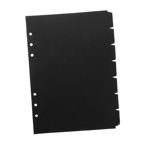 HAPINARY 21 Stück Teiliges PP Trennblätter mit Abnehmbaren Tabs Robuste Lose Blätter Ring ringbuch Tragbare Notizbuch Einteilung für Büro Schule und Persönlichen Gebrauch von HAPINARY