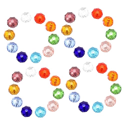 HAPINARY 210 Stück DIY Glasperlen Facettierte Kristallperlen Transparente Spacer Beads für Schmuckherstellung Vielseitig Einsetzbar für Ohrringe und Armbänder HAPINARY 210 Stück DIY Glasperlen Facettierte Kristallperlen Transparente Spacer Beads für Schmuckherstellung Vielseitig Einsetzbar für Ohrringe und Armbänder von HAPINARY