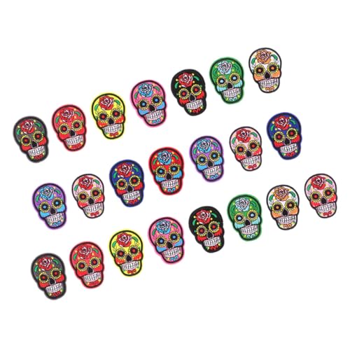 HAPINARY 22 Stück Schädel -stoff Patch Stoffapplikation Rockflächen Kleiderflicken Selber Machen Schädelbekleidungsfleck Patches Nähen Bestickte Stoffaufnäher Schädelflecken Polyester HAPINARY 22 Stück Schädel -stoff Patch Stoffapplikation Rockflächen Kleiderflicken Selber Machen Schädelbekleidungsfleck Patches Nähen Bestickte Stoffaufnäher Schädelflecken Polyester von HAPINARY