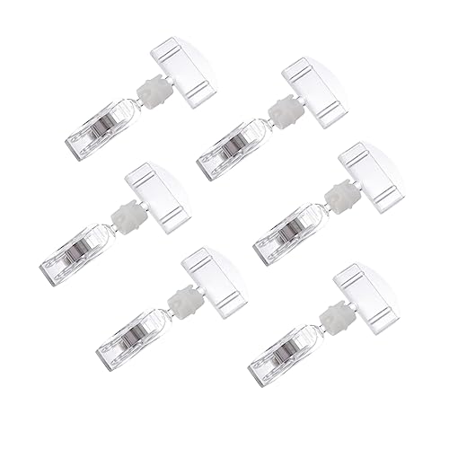 HAPINARY 24 Stück Kartentyp Werbeclips, Etikettenhalter Aus Kunststoff, Preisschild Cliphalter, Warenschildhalter, Preisschild Displayhalter, Supermarkt Preisschild Clip, von HAPINARY