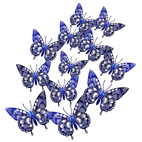 HAPINARY Set mit 24 Schmetterlings-Wandaufklebern glitzernden Aufklebern für die Inneneinrichtung Schmetterlings-Dekoraufkleber HAPINARY Set mit 24 Schmetterlings-Wandaufklebern glitzernden Aufklebern für die Inneneinrichtung Schmetterlings-Dekoraufkleber von HAPINARY