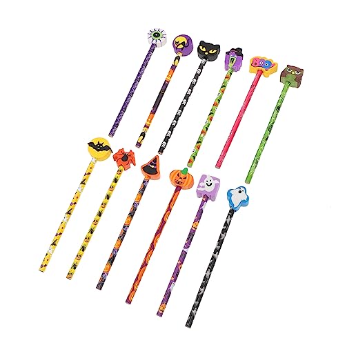 HAPINARY 24 Stück Teiliges Halloween Buntstifte für Radiergummi Bunte Holzstifte in Verschiedenen Designs Langlebig Schul und Partygeschenk Geeignet für Halloween und Kindergeburtstag HAPINARY 24 Stück Teiliges Halloween Buntstifte für Radiergummi Bunte Holzstifte in Verschiedenen Designs Langlebig Schul und Partygeschenk Geeignet für Halloween und Kindergeburtstag von HAPINARY