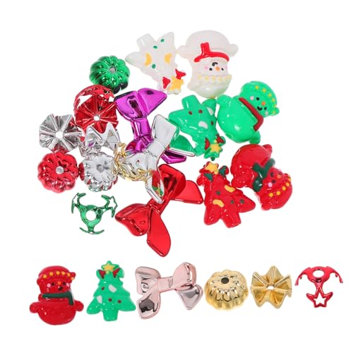 HAPINARY 24 Stück Teiliges Handbemalter Weihnachts Perlen mit Großen Löchern Bunte Rot Grüne Spacer Perlen mit Schleifenmotiv für Diy Schlüsselanhänger Schmuckherstellung für Familie HAPINARY 24 Stück Teiliges Handbemalter Weihnachts Perlen mit Großen Löchern Bunte Rot Grüne Spacer Perlen mit Schleifenmotiv für Diy Schlüsselanhänger Schmuckherstellung für Familie von HAPINARY