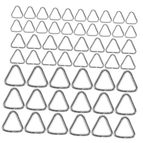 HAPINARY 240 Stück Dreieckige Edelstahl Schmuckverbinder Verschlussringe für DIY Halsketten Armbänder Rostbeständig Poliert Langlebig für Anhänger Basteln und Schmuckherstellung von HAPINARY
