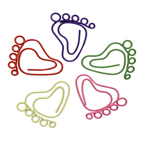 HAPINARY 24Stücke Kreative Büroklammern Fuß Design Lustige Notizklammern Papierclips für Partys für Schule und Home Office von HAPINARY