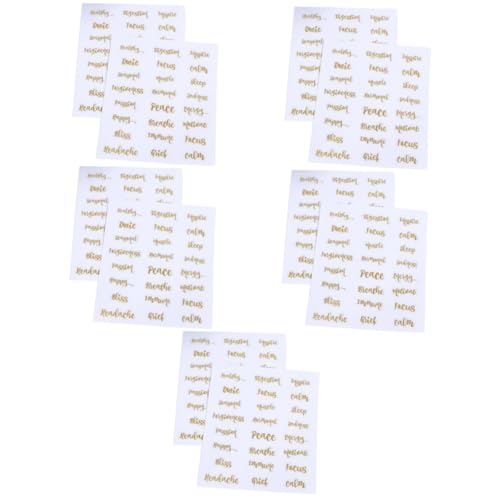 HAPINARY 25 Blatt Buchstabenaufkleber, Etiketten Für Ätherische Öle, Etiketten Für Ätherische Öle, Selbstklebende Aufkleber, Etiketten Für Ölflaschen, Flaschenetiketten, Etiketten Für von HAPINARY