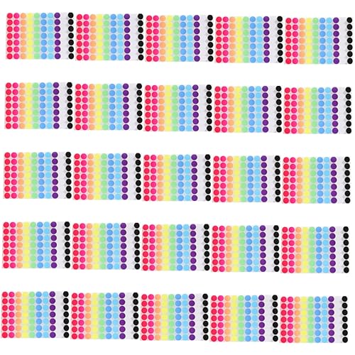 HAPINARY 25 Blatt Punktetiketten Kreisaufkleber Etiketten Punktaufkleber Runde Aufkleber Etiketten Farbige Etiketten Farbcodierungsetiketten Kreisetiketten Aufkleber Farbaufkleber Punkte HAPINARY 25 Blatt Punktetiketten Kreisaufkleber Etiketten Punktaufkleber Runde Aufkleber Etiketten Farbige Etiketten Farbcodierungsetiketten Kreisetiketten Aufkleber Farbaufkleber Punkte von HAPINARY