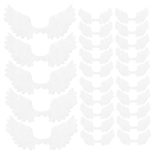 HAPINARY 25 Stück Haarspangen Zubehör Für Kinder, Engelsflügel Nähflicken, Gestickte Abzeichen, DIY Kleidung, Nähapplikation, Flügel, Kleidungsapplikation, DIY Kleidungsflicken, von HAPINARY