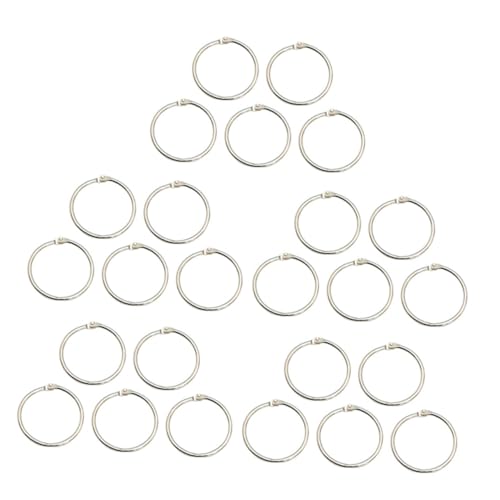 HAPINARY 25 Stück Metallringe Mit Reifenschnalle Für Karteikarten, Loseblattringe, Metall Binderringe, Notizbuch Clipringe, Praktische Buchringe, DIY Notizbuchring, Segmentierte HAPINARY 25 Stück Metallringe Mit Reifenschnalle Für Karteikarten, Loseblattringe, Metall Binderringe, Notizbuch Clipringe, Praktische Buchringe, DIY Notizbuchring, Segmentierte von HAPINARY