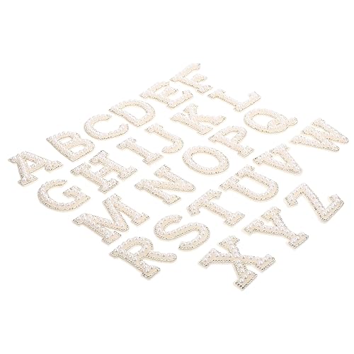 HAPINARY 26 Stück DIY Patches, Exquisite Alphabet Applikationen, Kleidungsapplikationen Zum Aufbügeln Auf Kleidungsflicken, Gestickte Buchstabenflicken, Kleidungsreparaturflicken, Alphabet von HAPINARY