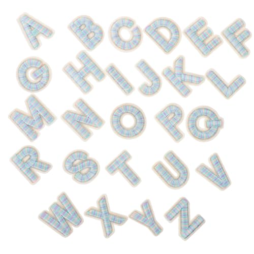 HAPINARY 26 Stück Teiliges Bügelbilder Buchstaben Aufnäher zum Aufbügeln Bestickte Stoffbuchstaben für Kleidung Jeans Taschen DIY Dekoration Leichte Flexible Textil Patches von HAPINARY