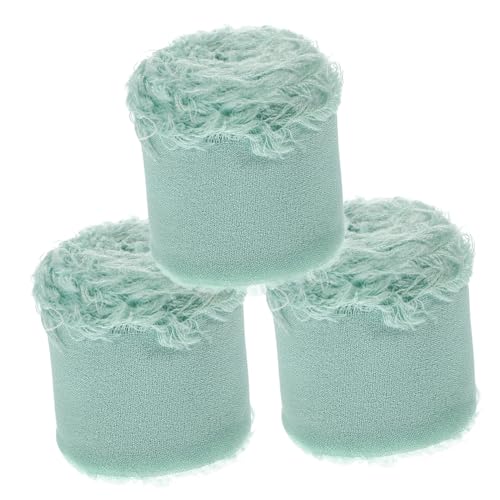 HAPINARY 3 Rollen Chiffon Gürtelband Mit Rohkanten Zum Verpacken Von Geschenken, DIY Haarspangenbänder, Material Zur Herstellung Von Haarspangen, DIY Band, HAPINARY 3 Rollen Chiffon Gürtelband Mit Rohkanten Zum Verpacken Von Geschenken, DIY Haarspangenbänder, Material Zur Herstellung Von Haarspangen, DIY Band, von HAPINARY