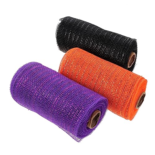 HAPINARY 3 Rollen Halloween Dekorationsnetz, Halloween Dekorationsnetz, DIY Bastelnetz, Halloween Polynetzband, Geschenkverpackungsband, Dekorative Netzbänder, Polynetzband, HAPINARY 3 Rollen Halloween Dekorationsnetz, Halloween Dekorationsnetz, DIY Bastelnetz, Halloween Polynetzband, Geschenkverpackungsband, Dekorative Netzbänder, Polynetzband, von HAPINARY