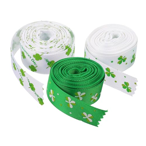 HAPINARY 3 Rollen St. Patrick Festival Verpackungsband, Heimwerkerbedarf, Wohnaccessoire, Verpackungsgeschenkband, Bastelbänder, Schleifenband, Verpackungsschleifenband, Geschenkband, von HAPINARY
