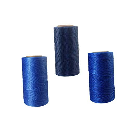 HAPINARY 3 STÜCKE Flache Wachsschnur Handnähgarn für Leder DIY Lederwerkzeuge Nähen Reparieren Buchbinden Dunkelblau Hellblau Blau HAPINARY 3 STÜCKE Flache Wachsschnur Handnähgarn für Leder DIY Lederwerkzeuge Nähen Reparieren Buchbinden Dunkelblau Hellblau Blau von HAPINARY