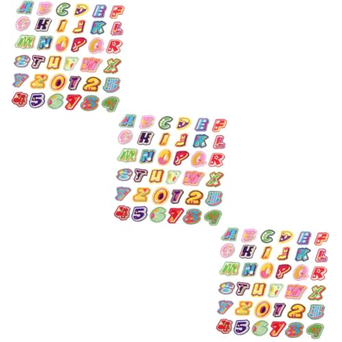 HAPINARY 3 Sets Patch Patches Zum Aufbügeln, Farbige Kleidungspatches, Buchstabenpatches Zum Aufbügeln, Buchstabenpatches Für Kleidung, Bügelflicken, Buchstaben, Gestickte Patches, von HAPINARY