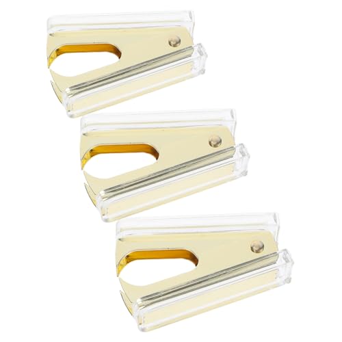 HAPINARY 3 Stück Acryl Heftklammerentferner Transparent Ergonomisch Bürobedarf Goldfarbene Akzente Komfortabler Hefterentferner Für Schule Büro Zuhause Effizient Vielseitig HAPINARY 3 Stück Acryl Heftklammerentferner Transparent Ergonomisch Bürobedarf Goldfarbene Akzente Komfortabler Hefterentferner Für Schule Büro Zuhause Effizient Vielseitig von HAPINARY