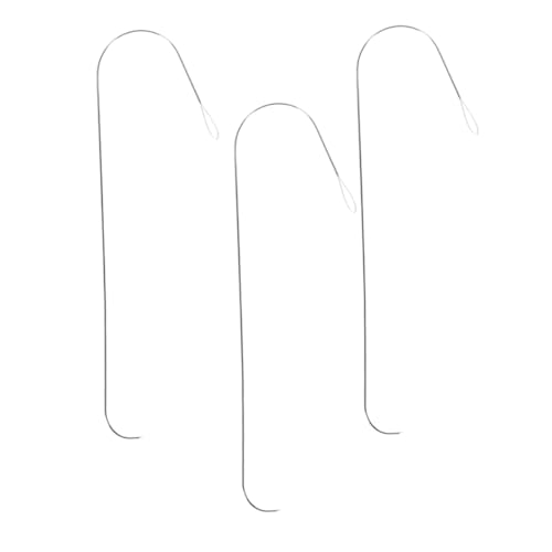 HAPINARY 3 Stück Große Gebogene Perlen Nadeln Zinklegierung DIY Perlen Spinnnadeln für Schmuckherstellung Bequeme Handhabung und Einfaches Auffädeln für Verschiedene Perlenarbeiten von HAPINARY