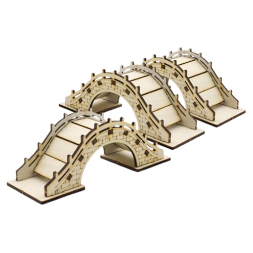 HAPINARY 3 Stück Mini -Holzbrückenmodell Mikro-Landschaftsbrücke Miniaturmodell einer Bogenbrücke Miniaturen basteln Brücke für Aquarien Miniatur-Landschaftsbrücke Brücke Beige HAPINARY 3 Stück Mini -Holzbrückenmodell Mikro-Landschaftsbrücke Miniaturmodell einer Bogenbrücke Miniaturen basteln Brücke für Aquarien Miniatur-Landschaftsbrücke Brücke Beige von HAPINARY