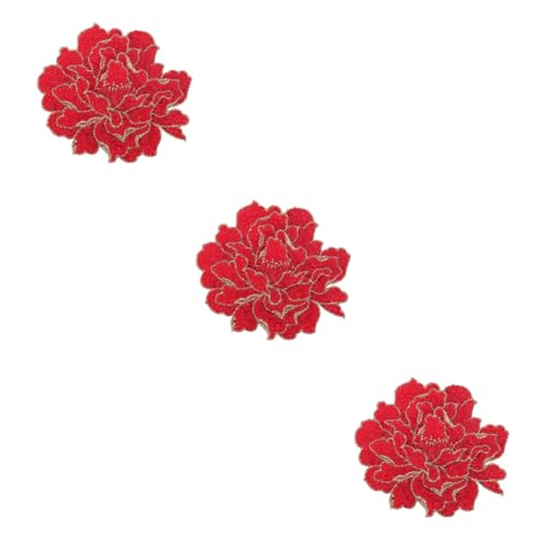 HAPINARY 3 Stück Pfingstrosenblumen Stoffaufkleber, Blumenapplikationen, Stickflicken Für Kleidung, Blumenflicken, Bestickte Flicken Für Kleidung, Stickflicken Für Kleidung HAPINARY 3 Stück Pfingstrosenblumen Stoffaufkleber, Blumenapplikationen, Stickflicken Für Kleidung, Blumenflicken, Bestickte Flicken Für Kleidung, Stickflicken Für Kleidung von HAPINARY