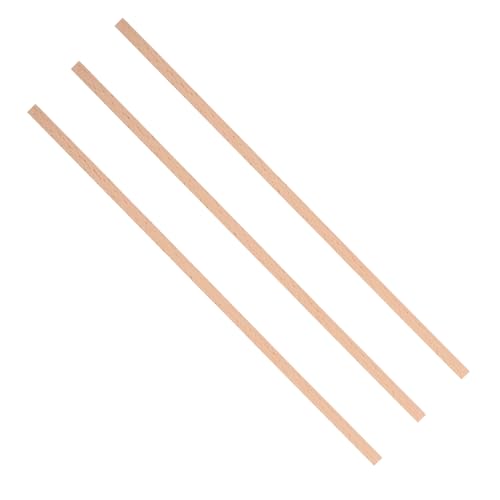 HAPINARY 3 Stück Plankenmodell Bastelbedarf, Holzhandwerk, Holzstangen, Holzstäbe, Holzhandwerksstäbe, Holzstäbe Zum Basteln, Holzstangen, Holzstäbe Zum Basteln, Holzstangen von HAPINARY