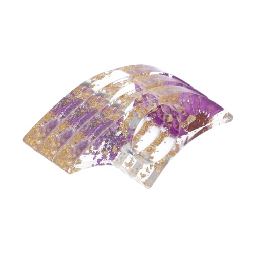 HAPINARY 3 Stück Resin Lesezeichen mit Getrockneten Blumen Daumenring Buchseitenhalter Robust für Schüler Leser Buchliebhaber Leicht Tragbar für Schule Reise von HAPINARY