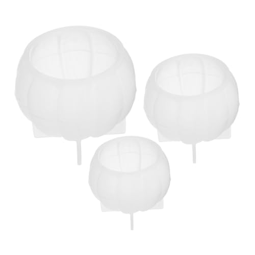 HAPINARY 3 Stück Silikonform Halloween Kürbis Gießform für Kerzen Seife Fondant Candy Epoxy Resin Mold mit Kristall sandstruktur in Verschiedenen für DIY Dekoration HAPINARY 3 Stück Silikonform Halloween Kürbis Gießform für Kerzen Seife Fondant Candy Epoxy Resin Mold mit Kristall sandstruktur in Verschiedenen für DIY Dekoration von HAPINARY