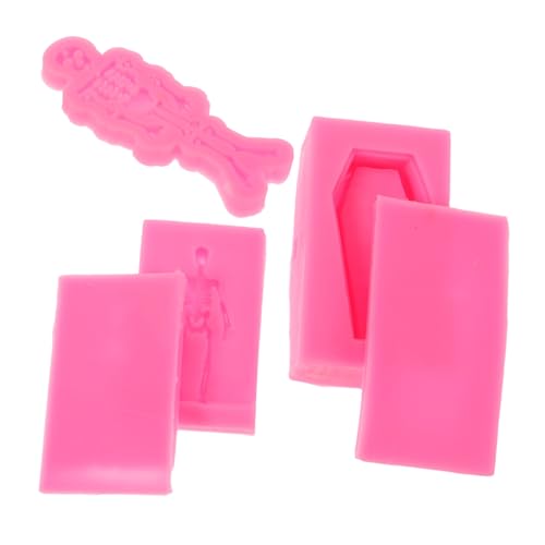 HAPINARY 3 Stück Teiliges Halloween Silikonform Detaillierte Skeletthirnschädel und Sarg Formen Wiederverwendbar für DIY Harz Schlüsselanhänger Fondant Epoxidharz Bastelarbeiten und HAPINARY 3 Stück Teiliges Halloween Silikonform Detaillierte Skeletthirnschädel und Sarg Formen Wiederverwendbar für DIY Harz Schlüsselanhänger Fondant Epoxidharz Bastelarbeiten und von HAPINARY