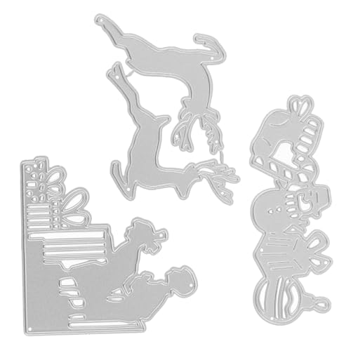 HAPINARY 3 Stück Teiliges Schneideform für Bastelarbeiten Weihnachtsmotiv Stanzform für Kartenherstellung Praktische DIY Schablonen für Scrapbooking und Handarbeiten HAPINARY 3 Stück Teiliges Schneideform für Bastelarbeiten Weihnachtsmotiv Stanzform für Kartenherstellung Praktische DIY Schablonen für Scrapbooking und Handarbeiten von HAPINARY