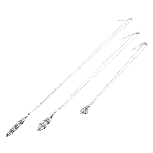 HAPINARY 3 Stück Teiliges Set Kristallkäfig Halskette mit Verstellbarer Flexibler Netzanhänger für Diy Schmuck Komfortabel und Vielseitig für Jeden Anlass HAPINARY 3 Stück Teiliges Set Kristallkäfig Halskette mit Verstellbarer Flexibler Netzanhänger für Diy Schmuck Komfortabel und Vielseitig für Jeden Anlass von HAPINARY