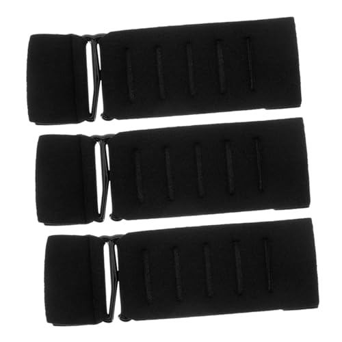 HAPINARY 3 Stück Verstellbare Rückenverschlussverlängerung Elastischer Band Ersatz für Sport Bhs Yoga Bekleidung Atmungsaktiv Komfortabel Schwarz von HAPINARY